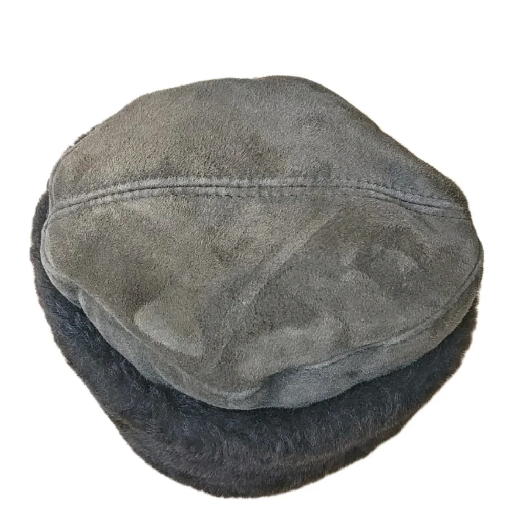 Susan Bradford Brown Suede Cossack Hat Fur Lined Winter Snow Cap Vermont USA O/S